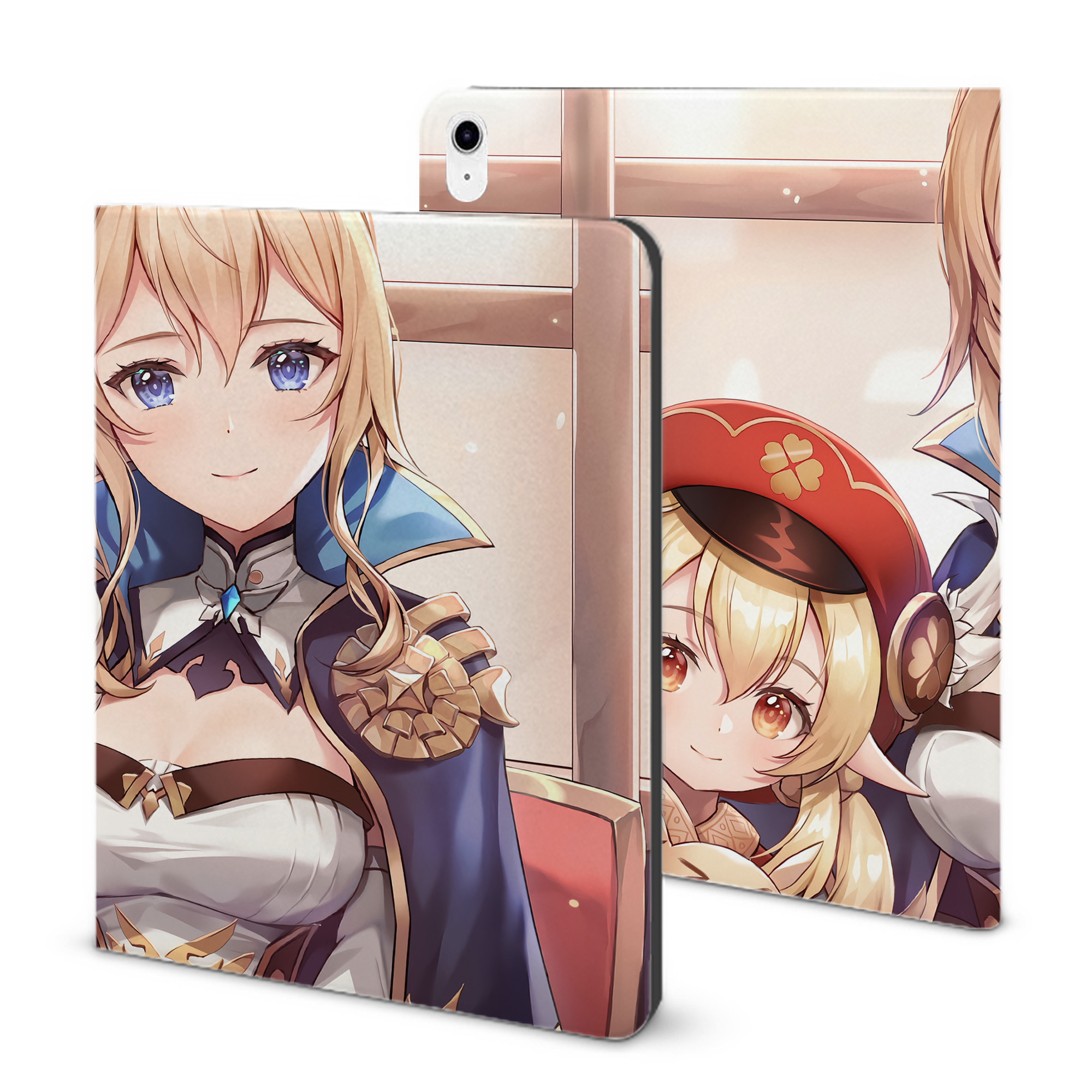 げんし神 genshin IPad ケース ブック型 PUレザー TPU 耐衝撃 軽量 薄型 ペン収納なし 全面保護 IPad 各モデル対応
